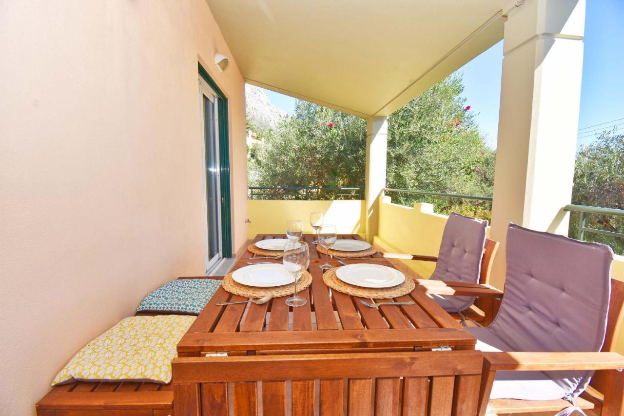 Pebbles And Sea At Barbati With Shared Pool Apartment Exterior photo