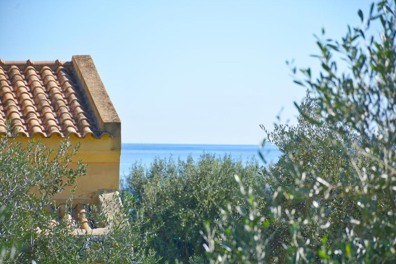 Pebbles And Sea At Barbati With Shared Pool Apartment Exterior photo