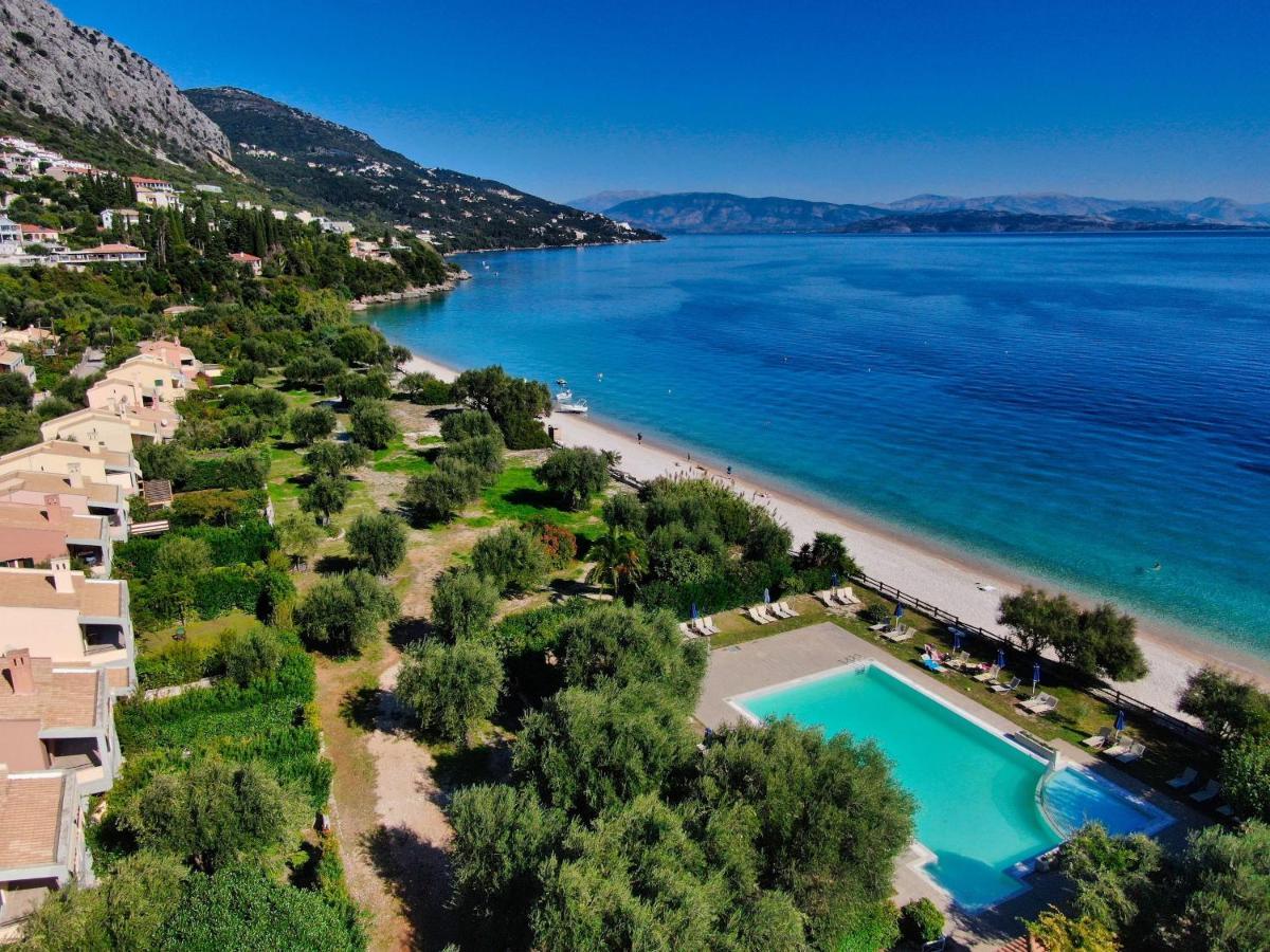 Pebbles And Sea At Barbati With Shared Pool Apartment Exterior photo