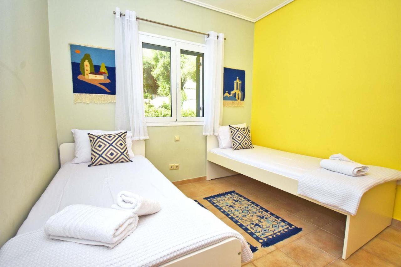 Pebbles And Sea At Barbati With Shared Pool Apartment Exterior photo