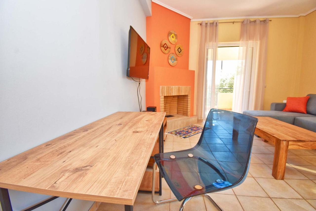 Pebbles And Sea At Barbati With Shared Pool Apartment Exterior photo