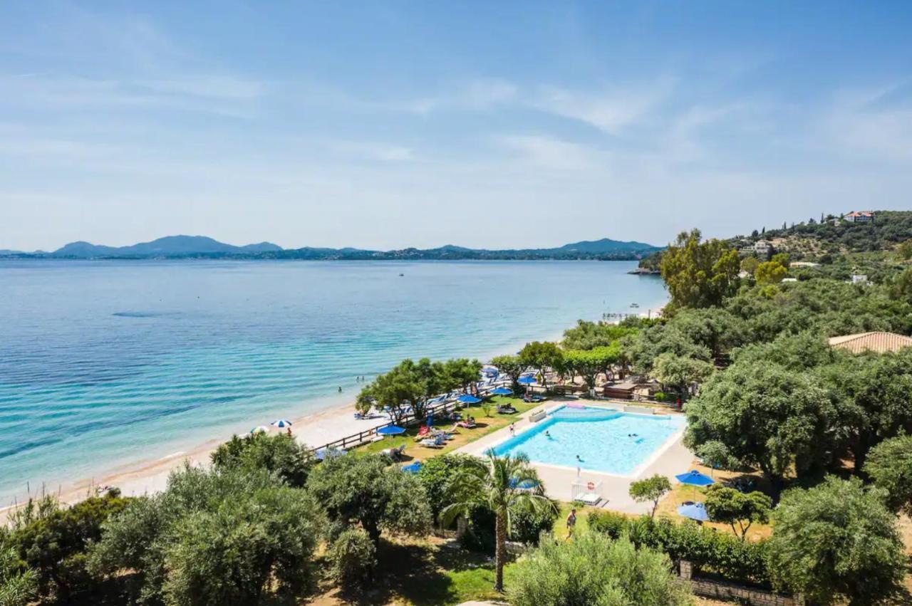 Pebbles And Sea At Barbati With Shared Pool Apartment Exterior photo